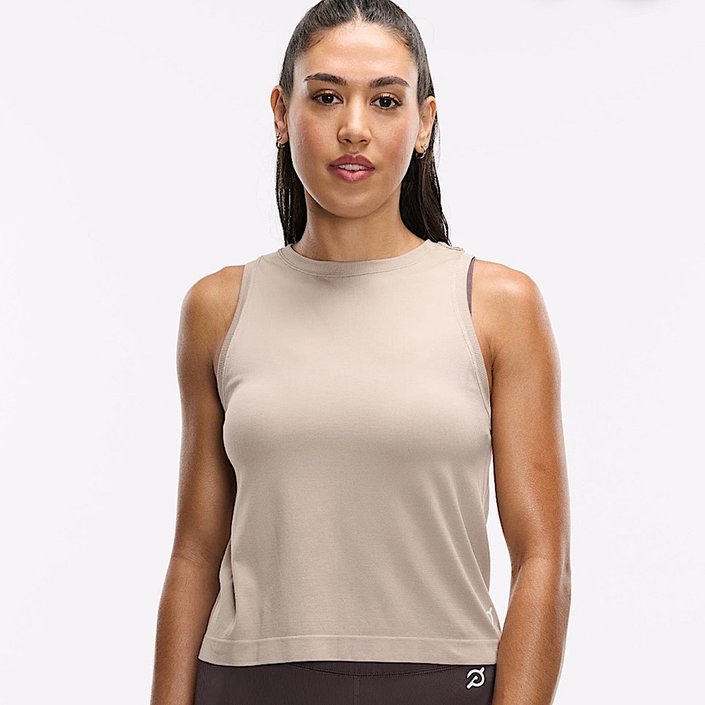 Peloton Seamless Muscle Tank In Sand